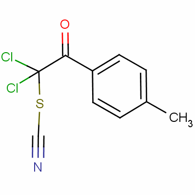 1,1-Dichloro-2-oxo-2-p-tolylethyl thiocyanate Structure,58077-61-5Structure