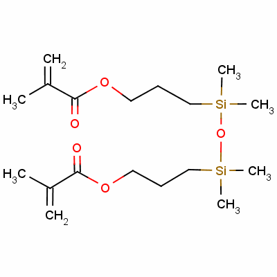 Methacryloxypropyl terminated polydimethylsiloxane Structure,58130-03-3Structure