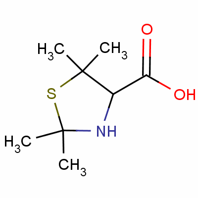 2,2,5,5-Tetramethylthiazolidine-4-carboxylic acid Structure,58131-62-7Structure