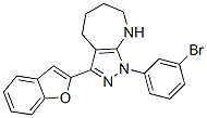 (9ci)-3-(2-苯并呋喃)-1-(3-溴苯基)-1,4,5,6,7,8-六氢-吡唑并[3,4-b]氮杂卓结构式_581773-79-7结构式