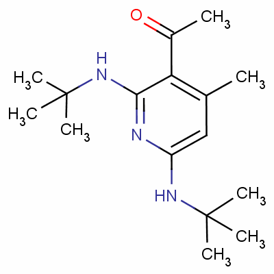 3-乙酰基-2,6-二[(叔丁基)氨基]-4-甲基吡啶结构式_58253-99-9结构式