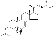 3Beta-acetoxy-6alpha-chloroergosta-7,22-dien-5alpha-ol Structure,58261-88-4Structure