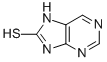 7H-嘌呤-8-硫醇结构式_583-40-4结构式