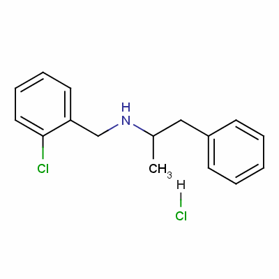 (+)-N-(o-chlorobenzyl)-alpha-methylphenethylamine hydrochloride Structure,5843-53-8Structure