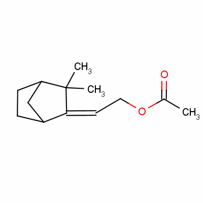 (Z)-2-(3,3-dimethylbicyclo[2.2.1]hept-2-ylidene)ethyl acetate Structure,58437-70-0Structure