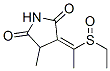 3-[1-(Ethylsulfinyl)ethylidene]-4-methyl-2,5-pyrrolidinedione Structure,58467-31-5Structure