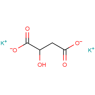 2-Hydroxy-butanedioic acid potassium salt (1:2) Structure,585-09-1Structure