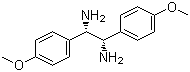 1S,2S-1,2-Di(4’-methoxyphenyl)-1,2-diaminoethan Structure