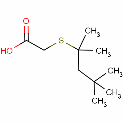 [(1,1,3,3-Tetramethylbutyl)thio]acetic acid Structure,58537-61-4Structure