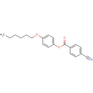 4-Cyanobenzoic acid 4-(hexyloxy)phenyl ester Structure,58546-88-6Structure