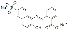 Benzoic acid,2-[(2-hydroxy-6-sulfo-1-naphthalenyl)azo]-,disodium salt Structure,5858-87-7Structure