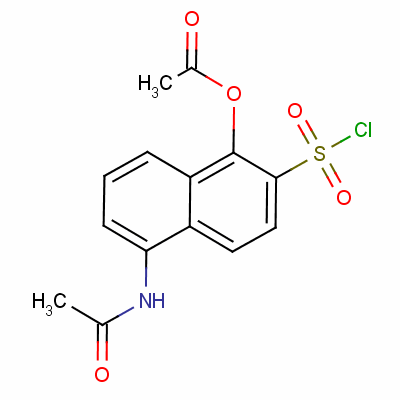 5-(Acetylamino)-1-(acetyloxy)naphthalene-2-sulphonyl chloride Structure,58596-09-1Structure