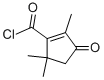 1-Cyclopentene-1-carbonyl chloride, 2,5,5-trimethyl-3-oxo- (9ci) Structure,58626-57-6Structure