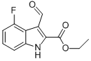 1H-indole-2-carboxylic acid,4-fluoro-3-formyl-,ethyl ester Structure,586336-89-2Structure