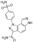 1-[4-(Aminosulfonyl)phenyl]-1,6-dihydro-pyrazolo[3,4-e]indazole-3-carboxamide Structure,586353-99-3Structure