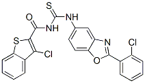 (9ci)-3-氯-n-[[[2-(2-氯苯基)-5-苯并噁唑yl]氨基]硫氧代甲基]-苯并[b]噻吩-2-羧酰胺结构式_586391-96-0结构式