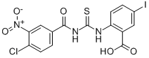 2-[[[(4-Chloro-3-nitrobenzoyl)amino]thioxomethyl ]amino]-5-iodo-benzoic acid Structure,586393-27-3Structure