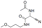 2-乙酰氨基-2-氰基-N-(3-甲氧基丙基)-乙酰胺结构式_58685-32-8结构式