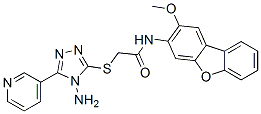 (9ci)-2-[[4-氨基-5-(3-吡啶)-4H-1,2,4-噻唑-3-基]硫代]-n-(2-甲氧基-3-二苯并呋喃)-乙酰胺结构式_586995-44-0结构式