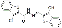 (9ci)-3-氯-苯并[b]噻吩-2-羧酸[(3-羟基苯并[b]噻吩-2-基)亚甲基]肼结构式_586996-58-9结构式