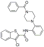 (9ci)-n-[2-(4-苯甲酰基-1-哌嗪)苯基]-3-氯-苯并[b]噻吩-2-羧酰胺结构式_587009-28-7结构式