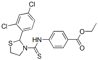 (9ci)-4-[[[2-(2,4-二氯苯基)-3-噻唑啉]硫氧代甲基]氨基]-苯甲酸乙酯结构式_587850-15-5结构式