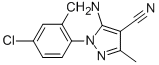 5-Amino-4-cyano-1-(2,4-dichlorophenyl)-3-methyl-1H-pyrazole Structure,58791-83-6Structure