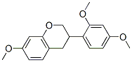 3-(2,4-二甲氧基苯基)-7-甲氧基苯并二氢吡喃结构式_58822-02-9结构式