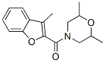 Morpholine,2,6-dimethyl-4-[(3-methyl-2-benzofuranyl)carbonyl ]-(9ci) Structure,588674-74-2Structure