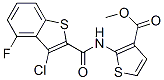 3-Thiophenecarboxylicacid,2-[[(3-chloro-4-fluorobenzo[b]thien-2-yl)carbonyl ]amino]-,methylester(9ci) Structure,588693-25-8Structure