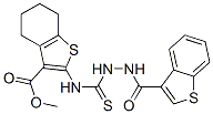 (9ci)-苯并[b]噻吩-3-羧酸,2-[[[4,5,6,7-四氢-3-(甲氧基羰基)苯并[b]噻吩-2-基]氨基]硫氧代甲基]肼结构式_588695-61-8结构式