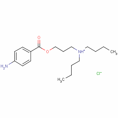 3-(Dibutylamino)propyl p-aminobenzoate monohydrochloride Structure,5892-15-9Structure