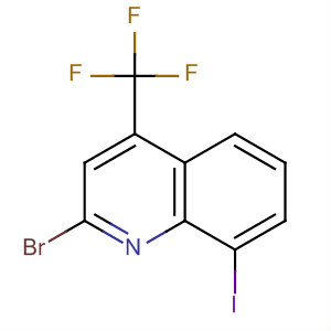 2-Bromo-8-iodo-4-(trifluoromethyl)quinoline Structure,590372-08-0Structure