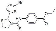 (9ci)-4-[[[2-(5-溴-2-噻吩)-3-噻唑啉]硫氧代甲基]氨基]-苯甲酸乙酯结构式_590380-02-2结构式