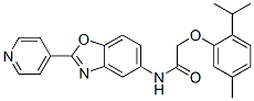 Acetamide,2-[5-methyl-2-(1-methylethyl)phenoxy]-n-[2-(4-pyridinyl)-5-benzoxazolyl ]-(9ci) Structure,590394-01-7Structure