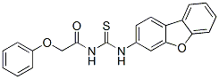 (9ci)-n-[(二苯并呋喃-3-基氨基)硫氧代甲基]-2-苯氧基-乙酰胺结构式_590395-20-3结构式