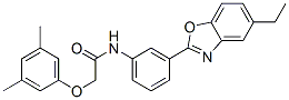 (9ci)-2-(3,5-二甲基苯氧基)-n-[3-(5-乙基-2-苯并噁唑基)苯基]-乙酰胺结构式_590395-70-3结构式