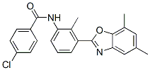 (9ci)-4-氯-n-[3-(5,7-二甲基-2-苯并噁唑基)-2-甲基苯基]-苯甲酰胺结构式_590395-74-7结构式