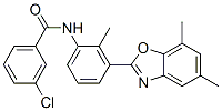 (9ci)-3-氯-n-[3-(5,7-二甲基-2-苯并噁唑基)-2-甲基苯基]-苯甲酰胺结构式_590395-76-9结构式