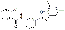 (9ci)-n-[3-(5,7-二甲基-2-苯并噁唑基)-2-甲基苯基]-2-甲氧基-苯甲酰胺结构式_590395-79-2结构式