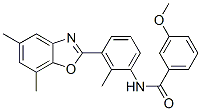 (9ci)-n-[3-(5,7-二甲基-2-苯并噁唑基)-2-甲基苯基]-3-甲氧基-苯甲酰胺结构式_590395-80-5结构式