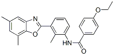 (9ci)-n-[3-(5,7-二甲基-2-苯并噁唑基)-2-甲基苯基]-4-乙氧基-苯甲酰胺结构式_590395-82-7结构式