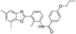 Benzamide, n-[3-(5,7-dimethyl-2-benzoxazolyl)-2-methylphenyl]-4-propoxy-(9ci) Structure,590395-83-8Structure