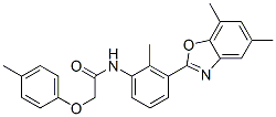 (9ci)-n-[3-(5,7-二甲基-2-苯并噁唑基)-2-甲基苯基]-2-(4-甲基苯氧基)-乙酰胺结构式_590395-91-8结构式