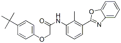 Acetamide, n-[3-(2-benzoxazolyl)-2-methylphenyl]-2-[4-(1,1-dimethylethyl)phenoxy]-(9ci) Structure,590395-97-4Structure