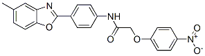 (9ci)-n-[4-(5-甲基-2-苯并噁唑基)苯基]-2-(4-硝基苯氧基)-乙酰胺结构式_590396-08-0结构式