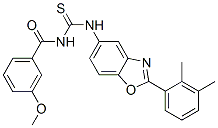 (9ci)-n-[[[2-(2,3-二甲基苯基)-5-苯并噁唑基]氨基]硫氧代甲基]-3-甲氧基-苯甲酰胺结构式_590396-67-1结构式