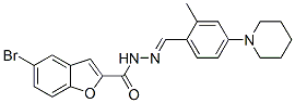 2-Benzofurancarboxylicacid,5-bromo-,[[2-methyl-4-(1-piperidinyl)phenyl ]methylene]hydrazide(9ci) Structure,590397-13-0Structure