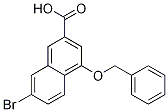 7-Bromo-4-(phenylmethoxy)-2-naphthalenecarboxylic acid Structure,591247-94-8Structure