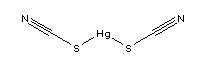 硫氰酸汞结构式_592-85-8结构式